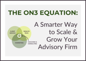 Blog post thumbnail for On3 Equation article Independent Advisor Growth Strategies, Components of Growth